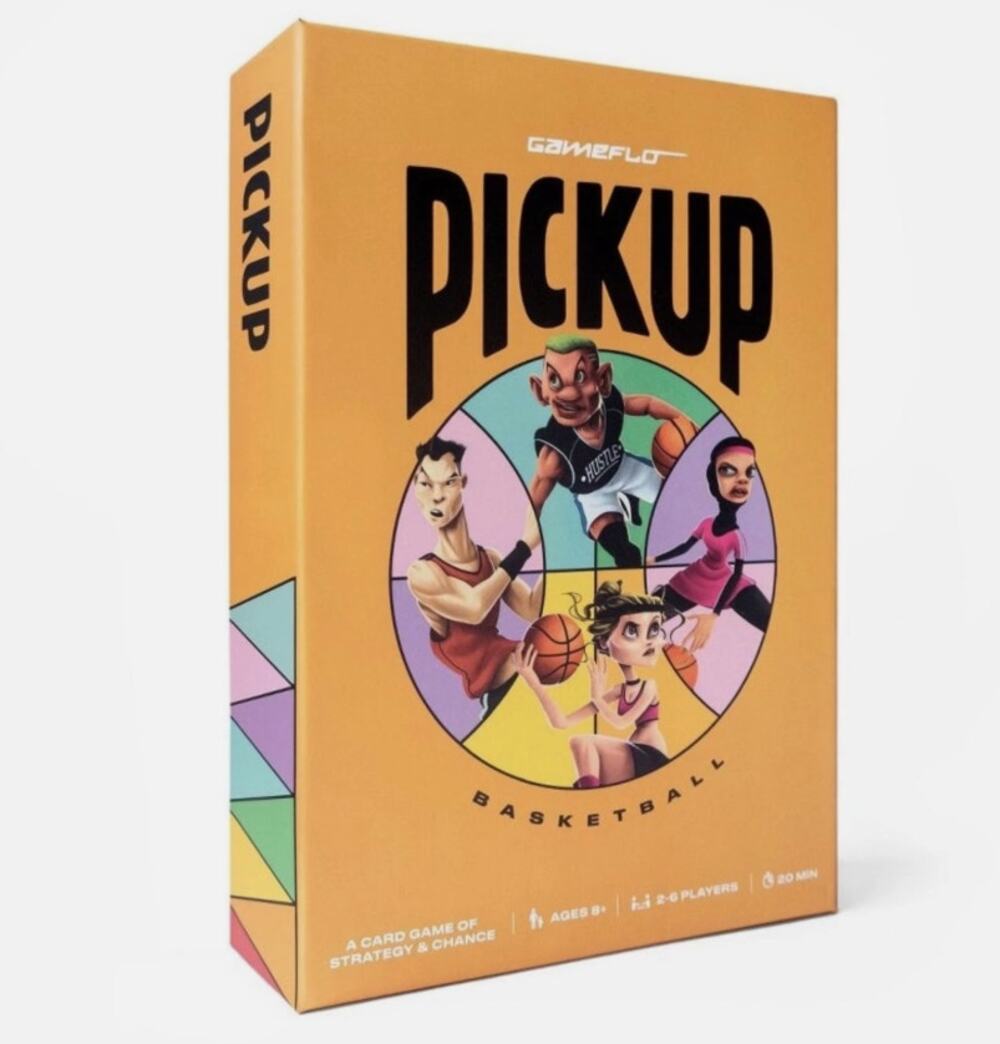 GameFlo PICKUP Basketball Card Game: Strategy & Math Focus, 2-6 Players